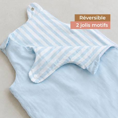 Gigoteuse mi-saison / 4 saisons réversible vichy verte tog 0,5 / 1,5 / 2,5 (0-6 mois) Beige, blanc+Bleu, blanc+Vert, blanc 10 - vertbaudet enfant 