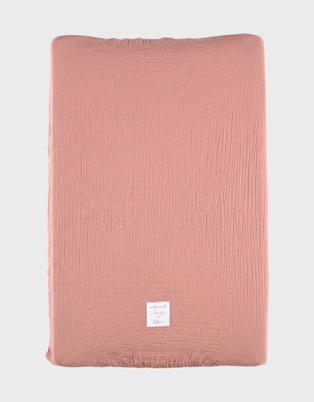 Housse de matelas à langer - coton bio Ecru 1 - vertbaudet enfant 