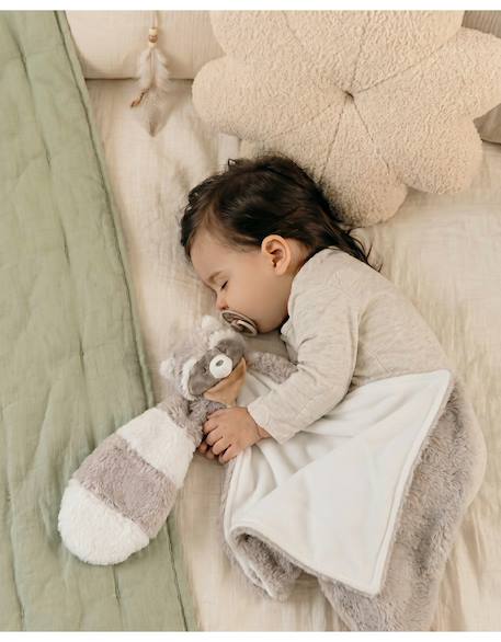 Doudou couverture raton laveur raku Ecru 2 - vertbaudet enfant 