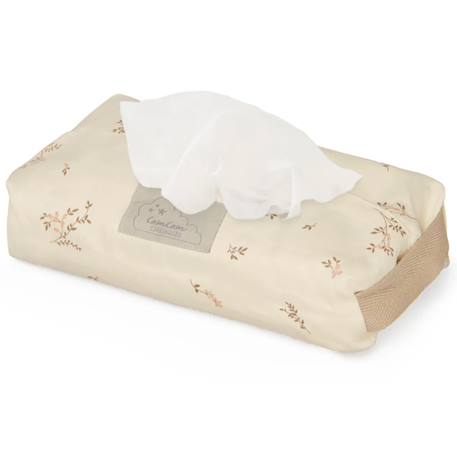 Étui pour lingettes ashley Ecru, marron 1 - vertbaudet enfant 