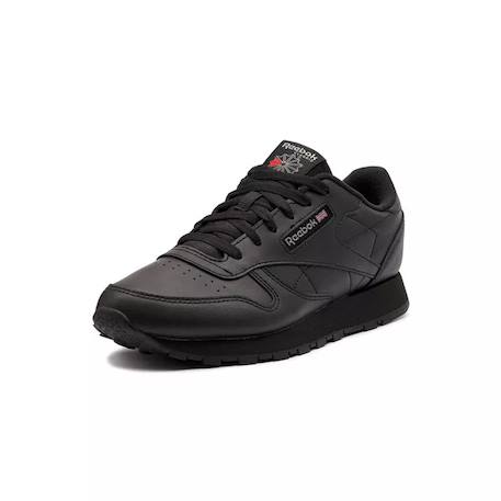 Baskets garçon en cuir Noir/blanc 3 - vertbaudet enfant 