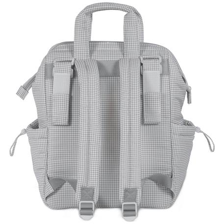 Sac à dos à langer little bloom vichy gris Gris 5 - vertbaudet enfant 