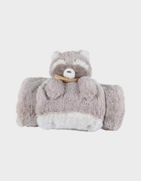 Doudou couverture raton laveur raku Ecru 1 - vertbaudet enfant 
