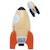 Fusées magnétiques en bois fsc Beige, orange, bleu 3 - vertbaudet enfant 