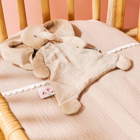 Mini doudou Fanfan Biche tout doux – 25 cm, dès la naissance Beige+Marron, écru, rose 2 - vertbaudet enfant 