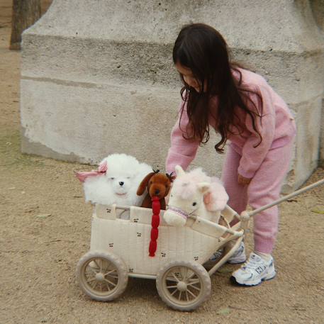 Peluche chiot spitz beige Beige, rose 6 - vertbaudet enfant 