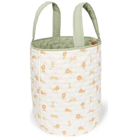 Panier de rangement safari leo Blanc, vert, beige+Rose, beige 2 - vertbaudet enfant 