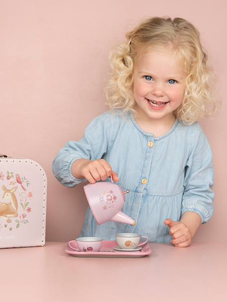 Valise service à thé 7 pièces rose 2 - vertbaudet enfant 