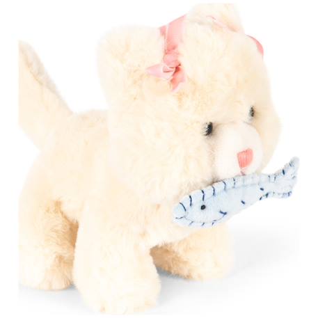 Peluche chat calore beige et son panier Beige, rose 2 - vertbaudet enfant 