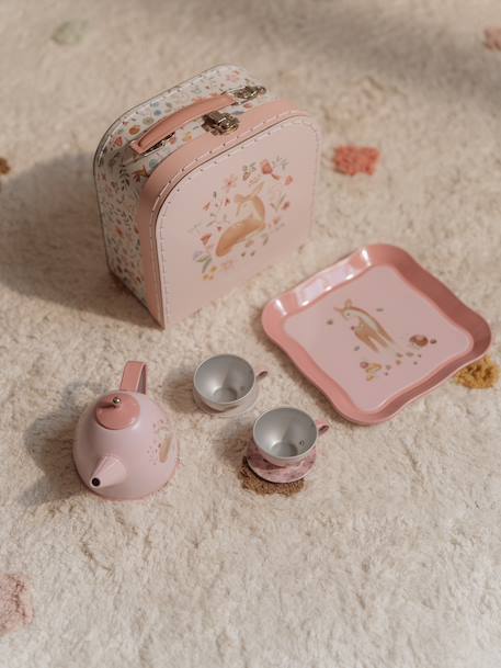 Valise service à thé 7 pièces rose 1 - vertbaudet enfant 