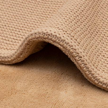 Couverture basic knit hazel-fleece (75 x 100 cm) Marron 5 - vertbaudet enfant 