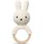 Anneau de dentition en bois et coton bio miffy pistache Bleu, écru+Ecru 3 - vertbaudet enfant 