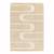 Tapis doux et épais en polyester recyclé effet relief calligramme Beige sable+Blanc pur 1 - vertbaudet enfant 