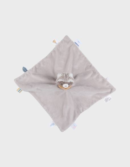 Doudou réversible jour & nuit raton laveur raku Ecru 1 - vertbaudet enfant 