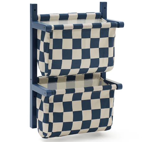 Rangement mural carreaux bleu Bleu, blanc 1 - vertbaudet enfant 
