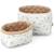 Lot de 2 paniers de rangement matelassé blueberries Bleu, marron, banc 1 - vertbaudet enfant 