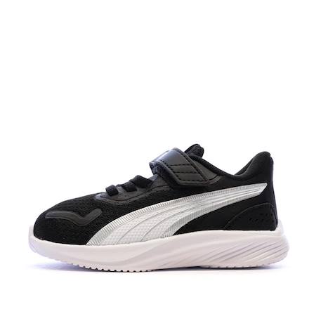 Baskets garçon pounce Noir+Noir blanc argent 1 - vertbaudet enfant 