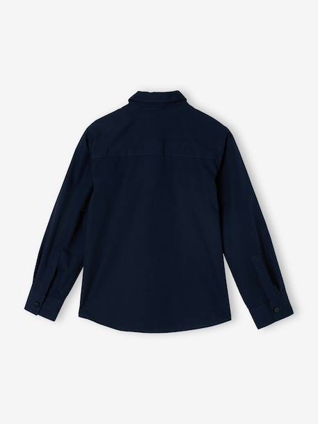 Chemise manches longues garçon marine 6 - vertbaudet enfant 