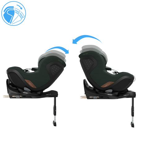 Siège auto pivotant et coulissant mica slide pro Authentic black+Authentic green+Authentic truffle 9 - vertbaudet enfant 