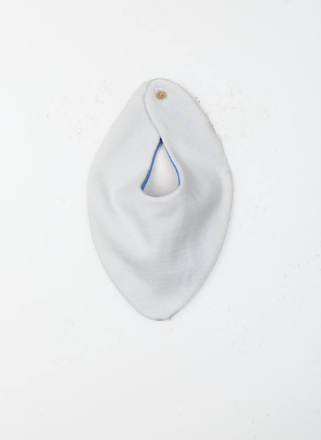 Bavoir bandana bébé Ecru / verso bleu+Ecru / verso rayé rouge et bleu+Ecru / verso rayé vert+Fuchsia/ecru verso ecru+Vert/ecru verso ecru 3 - vertbaudet enfant 