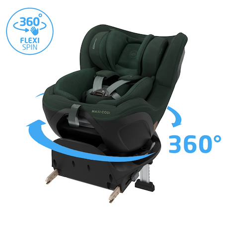 Siège auto pivotant et coulissant mica slide pro Authentic black+Authentic green+Authentic truffle 7 - vertbaudet enfant 