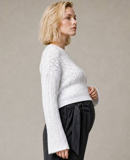 Pull d'allaitement abby Ivoire 2 - vertbaudet enfant 
