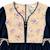 Robe hiver fille en velours bleu marine, fleurie rose | margot Bleu marine beige 4 - vertbaudet enfant 