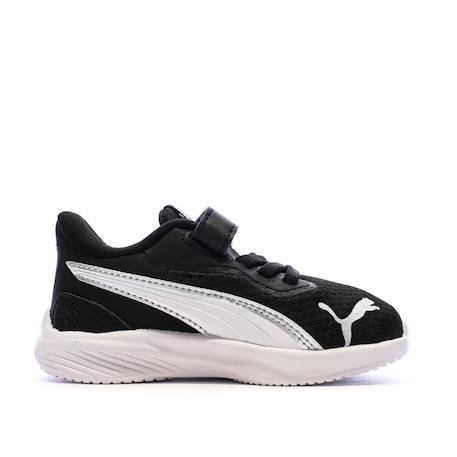 Baskets garçon pounce Noir+Noir blanc argent 3 - vertbaudet enfant 
