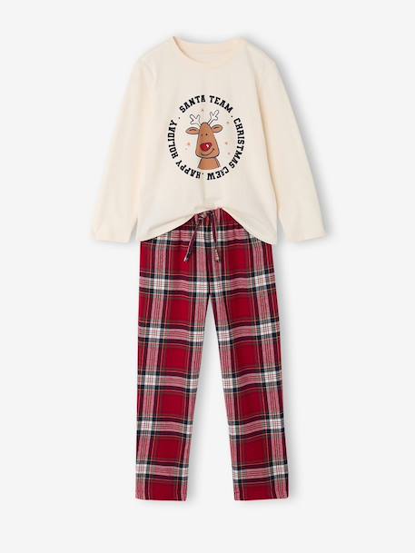 Pyjama garçon Noël Capsule Famille écru 3 - vertbaudet enfant 