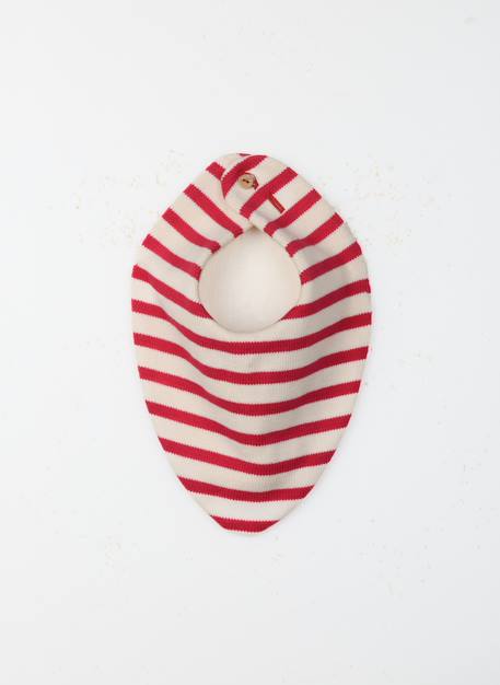 Bavoir bandana bébé Ecru / verso bleu+Ecru / verso rayé rouge et bleu+Ecru / verso rayé vert+Fuchsia/ecru verso ecru+Vert/ecru verso ecru 11 - vertbaudet enfant 