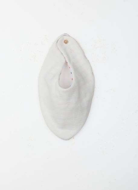 Bavoir bandana bébé Ecru / verso bleu+Ecru / verso rayé rouge et bleu+Ecru / verso rayé vert+Fuchsia/ecru verso ecru+Vert/ecru verso ecru 5 - vertbaudet enfant 