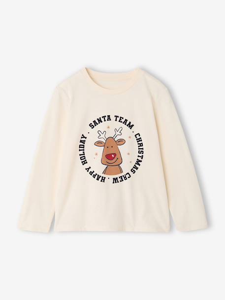 Pyjama garçon Noël Capsule Famille écru 4 - vertbaudet enfant 