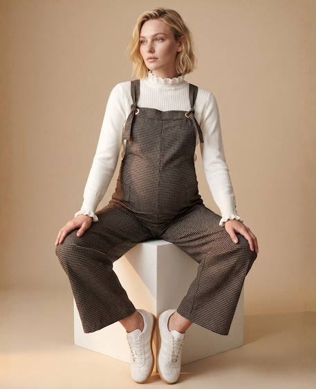Salopette de grossesse et d'allaitement mae Noir/beige 3 - vertbaudet enfant 