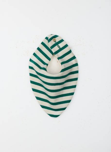 Bavoir bandana bébé Ecru / verso bleu+Ecru / verso rayé rouge et bleu+Ecru / verso rayé vert+Fuchsia/ecru verso ecru+Vert/ecru verso ecru 13 - vertbaudet enfant 