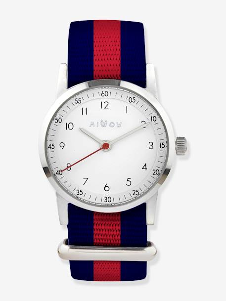 Montre Millow Classique rayé rouge 1 - vertbaudet enfant 