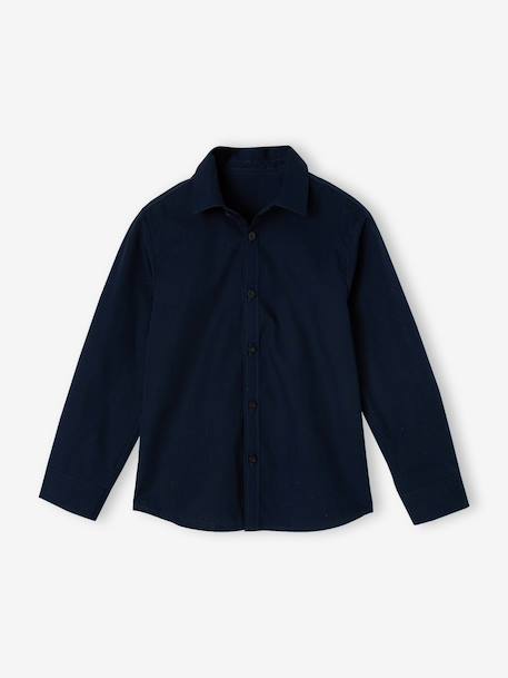Chemise manches longues garçon marine 4 - vertbaudet enfant 