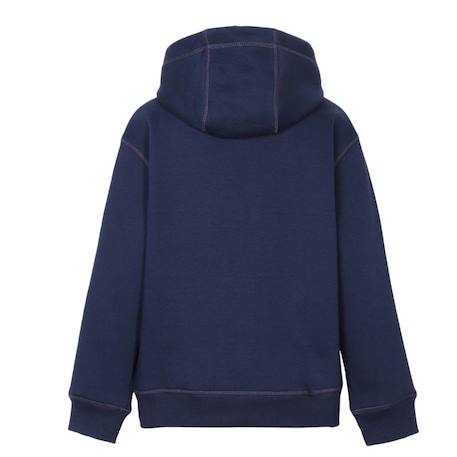 Sweat à capuche Bleu foncé+Marine 6 - vertbaudet enfant 