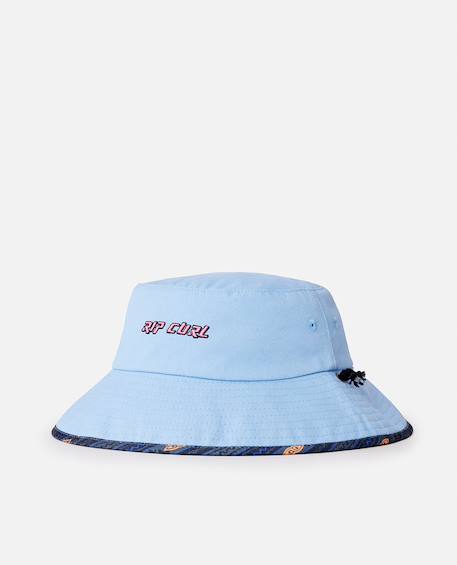 Chapeau pour enfant combo mid brim Bleu lagon+Denim délavé 2 - vertbaudet enfant 