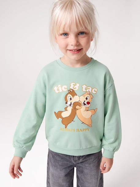 Sweat Disney Tic & Tac bleu grisé 1 - vertbaudet enfant 