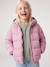 Doudoune fille légère à capuche lilas+marine+prune+rose+vert de gris 1 - vertbaudet enfant 