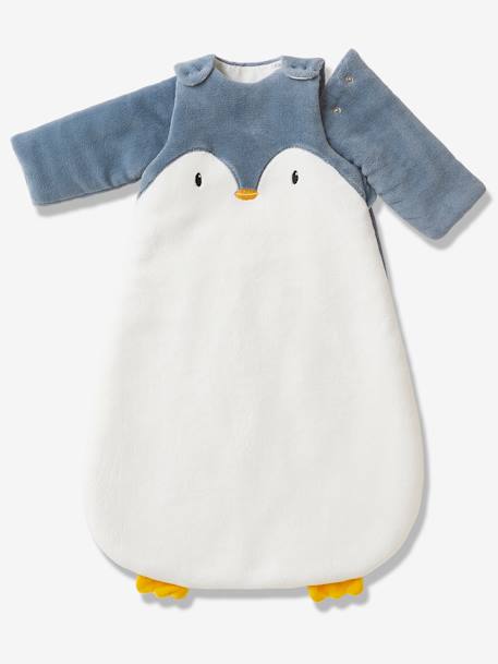 Gigoteuse hiver manches amovibles en polaire PINGOUIN écru / gris 1 - vertbaudet enfant 