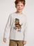 T-shirt manches longues garçon blanc chiné+bordeaux+gris ardoise 1 - vertbaudet enfant 