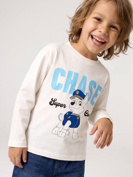 T-shirt manches longues Pat Patrouille garçon écru 2 - vertbaudet enfant 