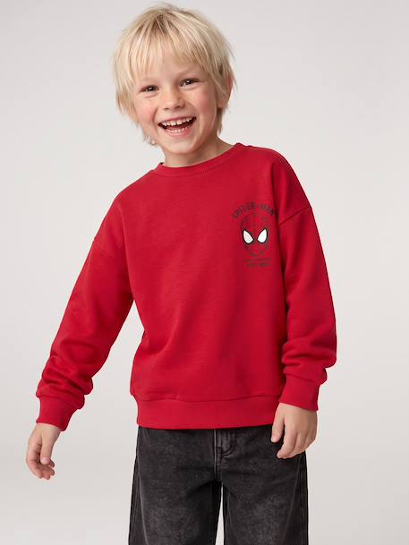 Sweat Spiderman garçon rouge 1 - vertbaudet enfant 