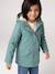 Ciré fille à capuche doublé sherpa anthracite+indigo+mauve+multicolore+vert 27 - vertbaudet enfant 