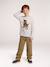 T-shirt manches longues garçon blanc chiné+bordeaux+gris ardoise 6 - vertbaudet enfant 