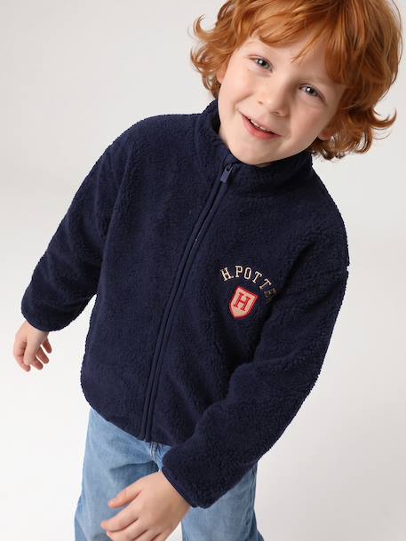 Veste zippée en sherpa Harry Potter garçon marine 2 - vertbaudet enfant 