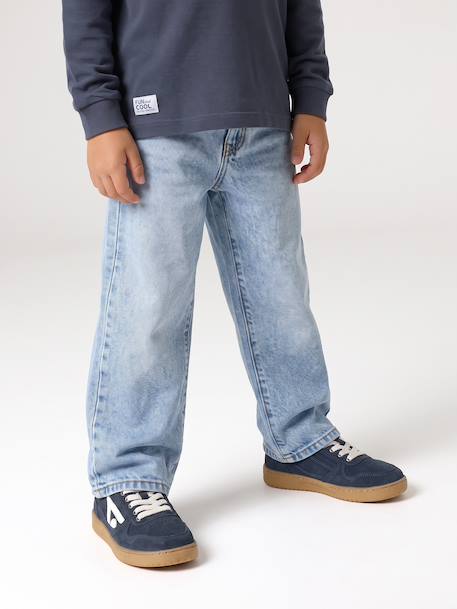 Jean droit garçon morphologie medium denim brut+stone 9 - vertbaudet enfant 