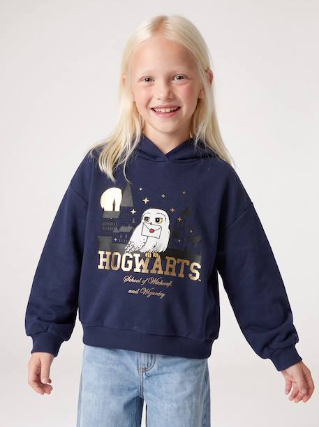 Sweat à capuche Harry Potter marine 1 - vertbaudet enfant 