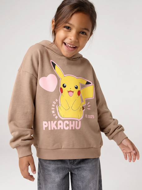 Sweat à capuche Pikachu POKEMON noisette 3 - vertbaudet enfant 